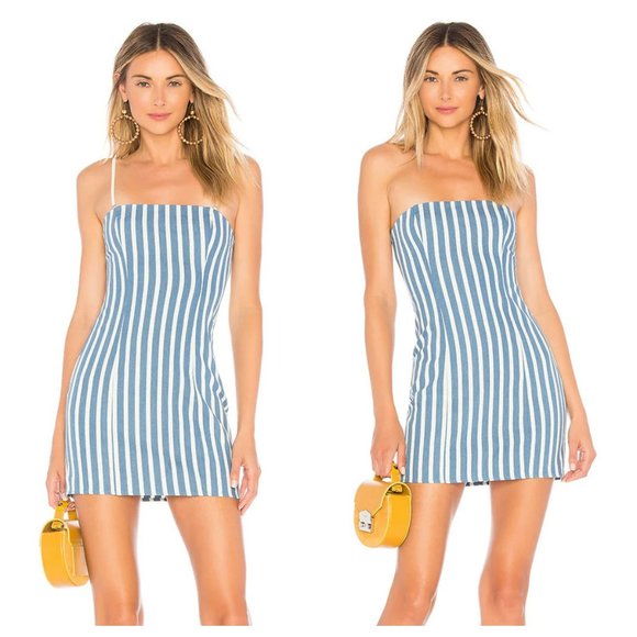 MAJORELLE Dresses & Skirts - Majorelle Pearson Dress in Blue Jean Stripe